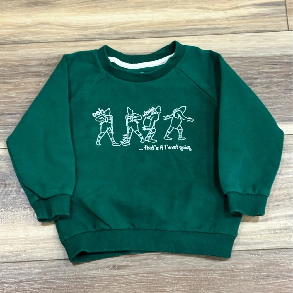 Caden Lane Toddler Boy Girl Grinch Crewneck Sweatshirt Sz 2T EUC